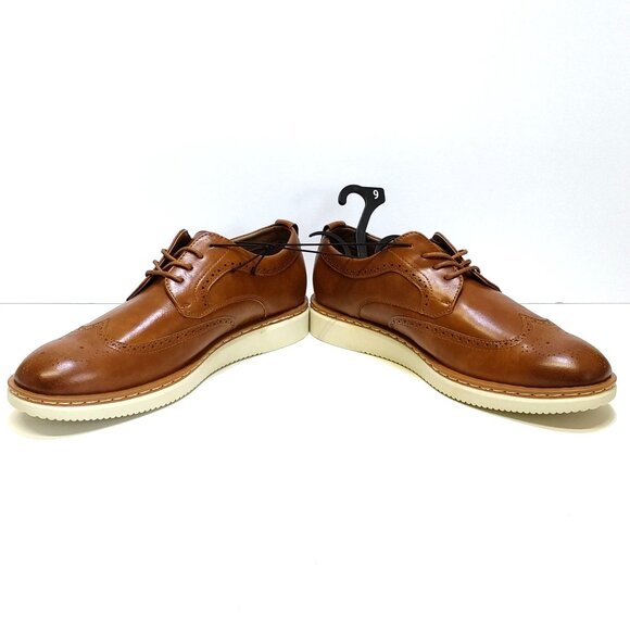 George Jonaah Wingtip Oxford Dress Shoes Size 9 Memory Insole True To Size Fit - Picture 2 of 10